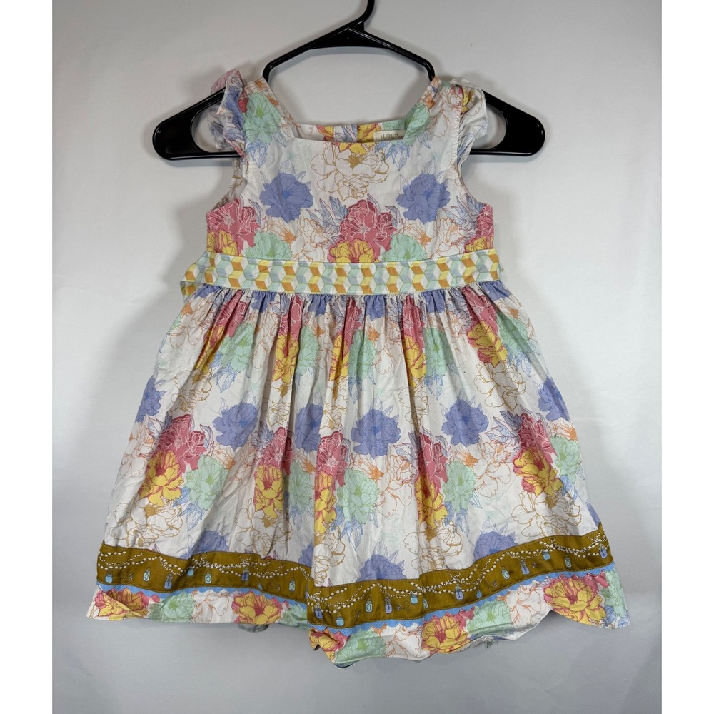 Matilda Jane Girls Floral Ruffle Sleeve Dress Multicolor Size 6